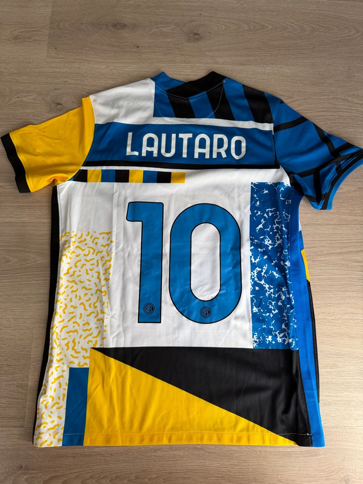 Inter Milan Lautaro Martinez Thuisshirt 2020-2021 Maat L, Maat 52/54 (L), Meerkleurig, Ophalen of Verzenden, Zo goed als nieuw