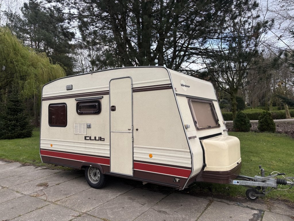 Bürstner Club 380 3 pers netjs lichtgewicht, Caravans en Kamperen, Standaardzit, Bedrijf, Tot en met 3, Schokbreker