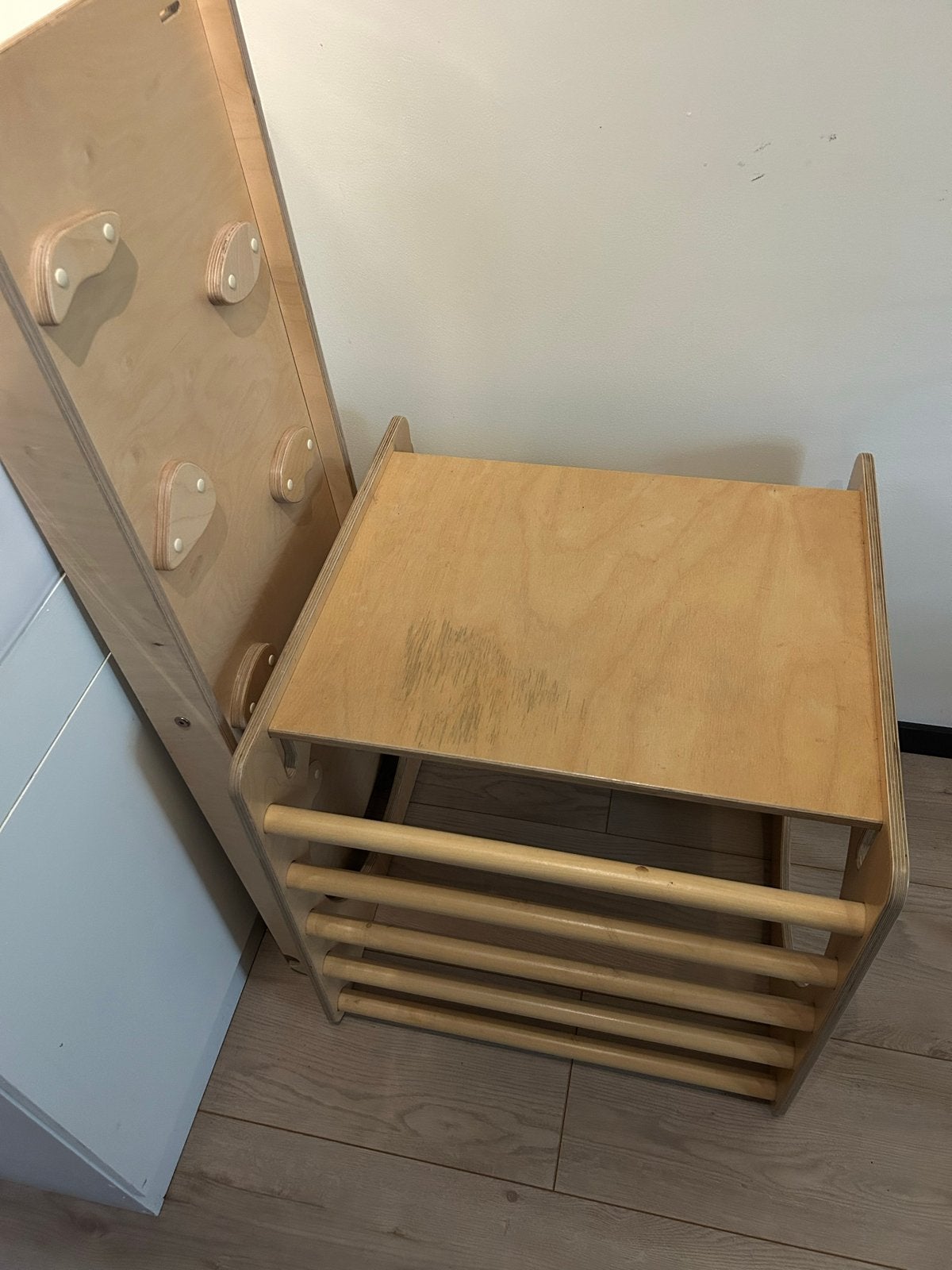 Houten klimrek en glijbaan voor kinderen, Kinderen en Baby's, Ophalen, Gebruikt, Jongen of Meisje