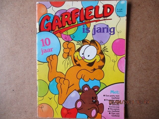 adv0681 garfield is jarig, Eén stripboek, Ophalen, Gelezen