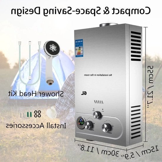 LPG Warmteboiler - Boiler - Camping Douche - Buitendouche -, Corvance B.V., Verzenden, Nieuw, Corvancebol@gmail.com