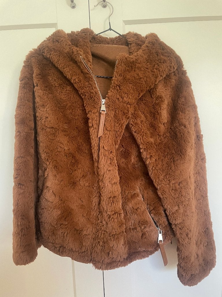 jas, Ophalen of Verzenden, Zo goed als nieuw, Maat 34 (XS) of kleiner, Bruin
