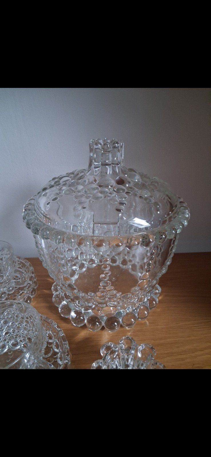 Vintage glazen servies Walther Bolero patroon, Ophalen of Verzenden