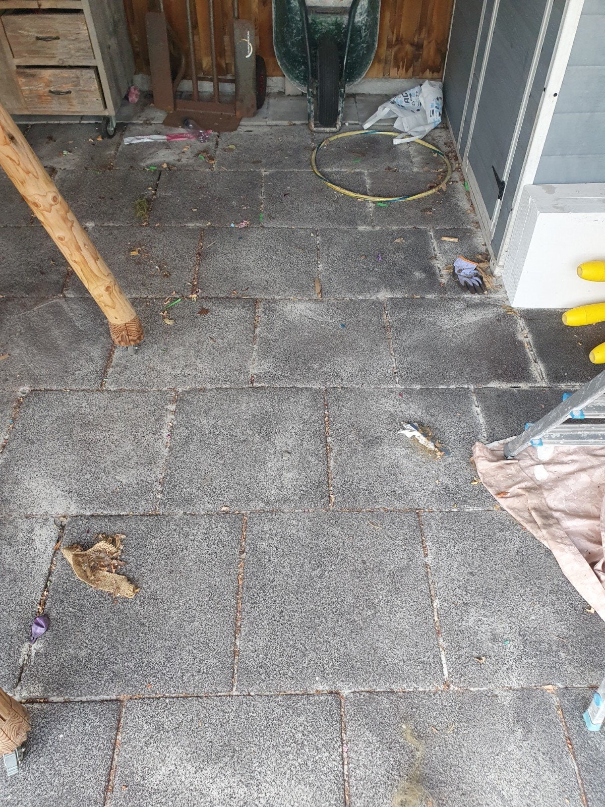 Gebruikte rubber tegels 50/50/7, Tuin en Terras, Tegels en Klinkers, Ophalen, Gebruikt