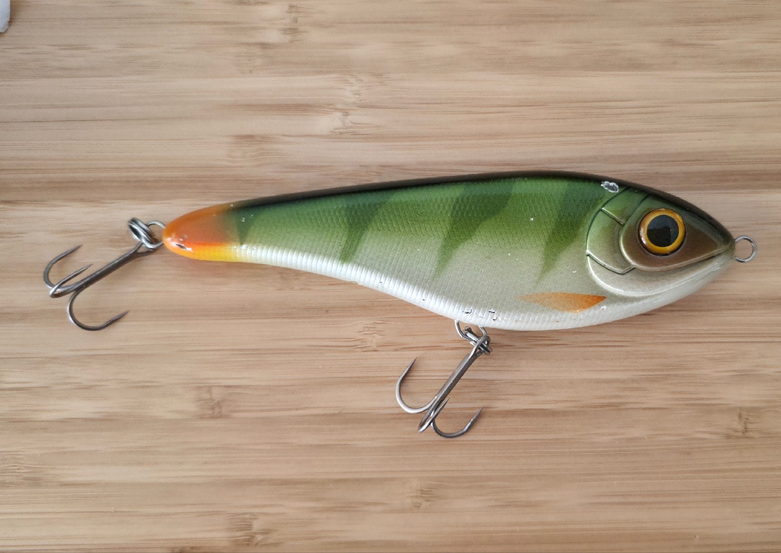 Strike Pro Buster Jerk 15cm C076 Natural Perch, Watersport en Boten, Ophalen of Verzenden, Gebruikt, Overige typen