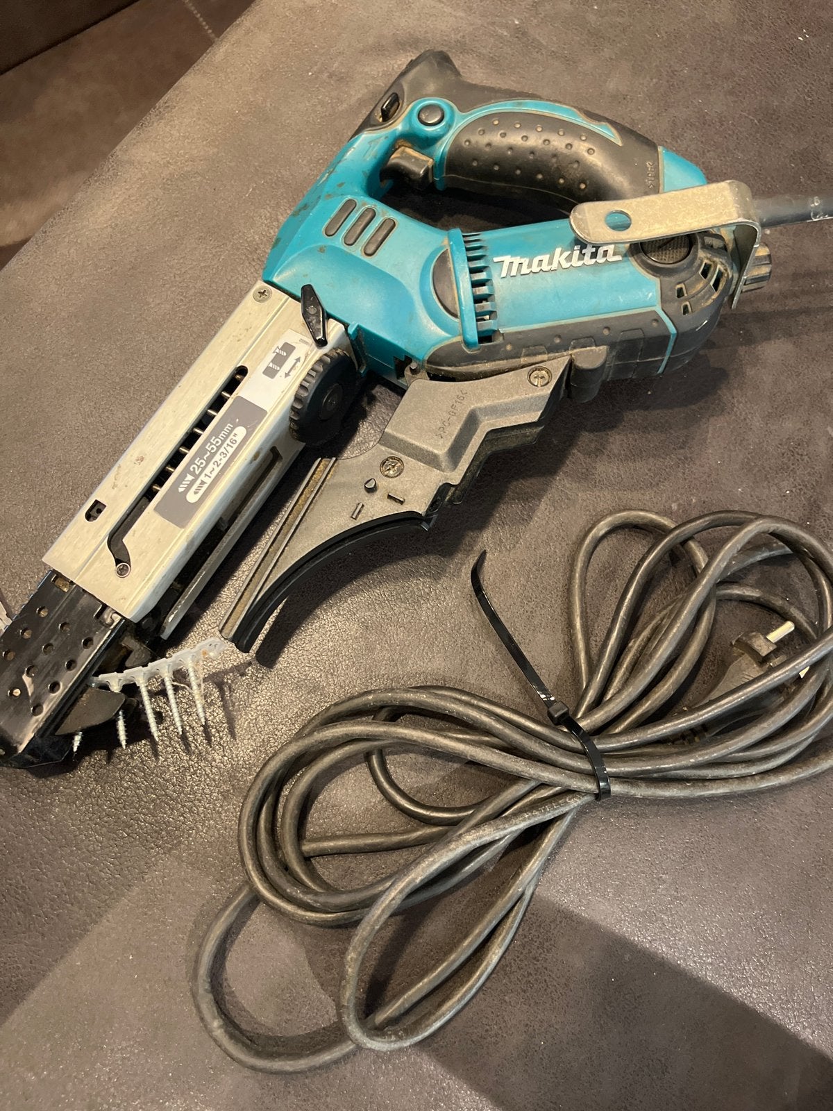 Makita schroefmachine voor gipsplaten inclusief schroeven, Ophalen, Gebruikt, Variabele snelheid, Boor- en Schroefmachine