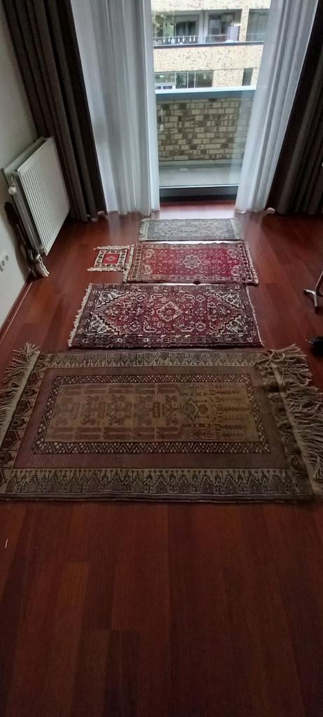 Set van 4 Perzische tapijten - Handgeknoopt, Ophalen, Gebruikt, 100 tot 150 cm, Perzisch, Oosters, Klassiek