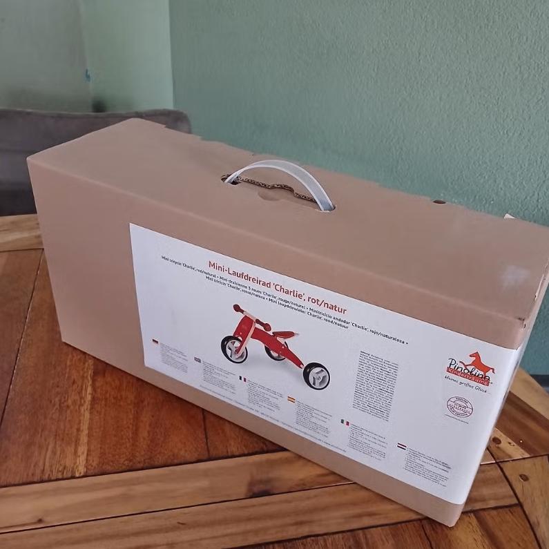 Pinolino Mini-Loopfiets 'Charlie' rood/natuur, Ophalen of Verzenden, Nieuw, Loopfiets