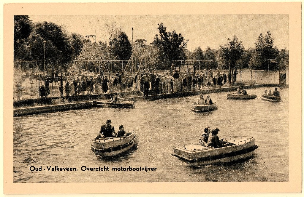 Naarden (NH), Oud-Valkeveen Motorbootvijver ongelopen, Verzenden, 1940 tot 1960, Ongelopen, Noord-Holland