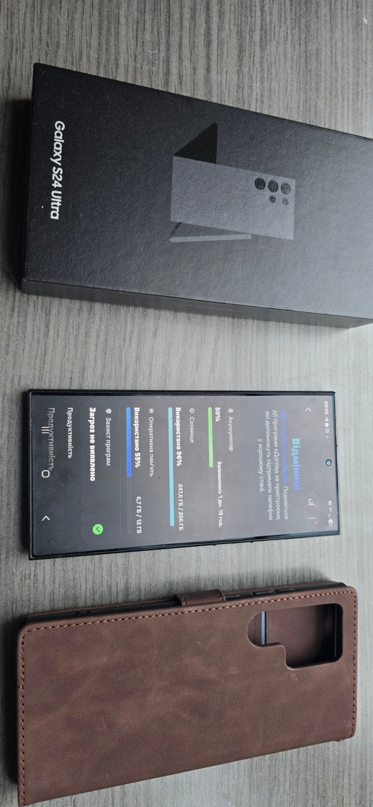 Samsung Galaxy S24 Ultra 256GB Zwart met hoesje, Galaxy S24, Zwart, Touchscreen, Ophalen of Verzenden