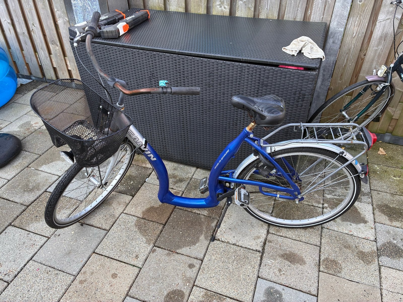 Calvin damesfiets met lage instap en mand, Velgrem, 50 tot 53 cm, Ophalen, Overige merken