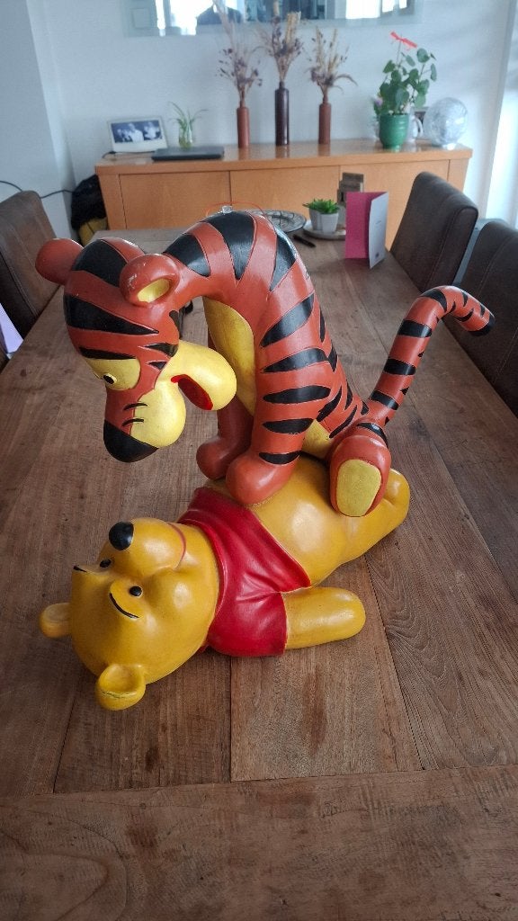 Winnie de Pooh & Teigetje beeld, Ophalen of Verzenden, Winnie de Poeh of vrienden, Gebruikt, Beeldje of Figuurtje