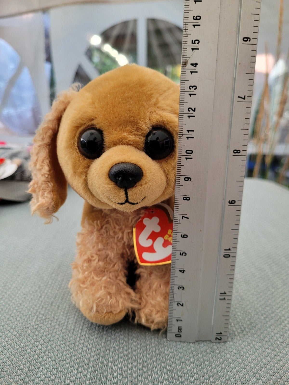 Nieuwe Ty knuffel hondje met origineel kaartje, Nieuw, Met label, Klein (minder dan 20 cm), Bruin