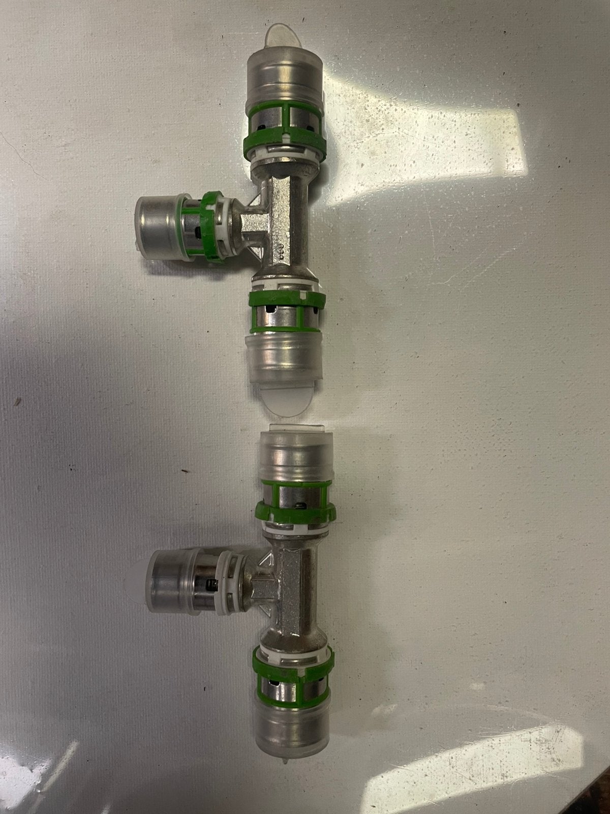 Henco PVDF persfitting rechte koppeling 16mm — 2 stuks, Ophalen of Verzenden, Zo goed als nieuw, Overige merken