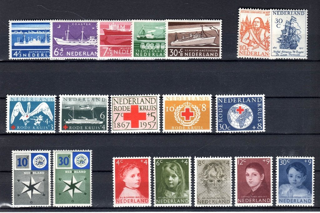 Jaargang 1957 postfris, Postzegels en Munten, Postzegels | Nederland, Ophalen of Verzenden, Na 1940, Postfris