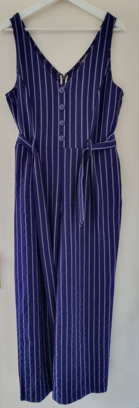King Louie jumpsuit gestreept blauw/wit – m40, Maat 38/40 (M), Blauw, Ophalen of Verzenden, Zo goed als nieuw