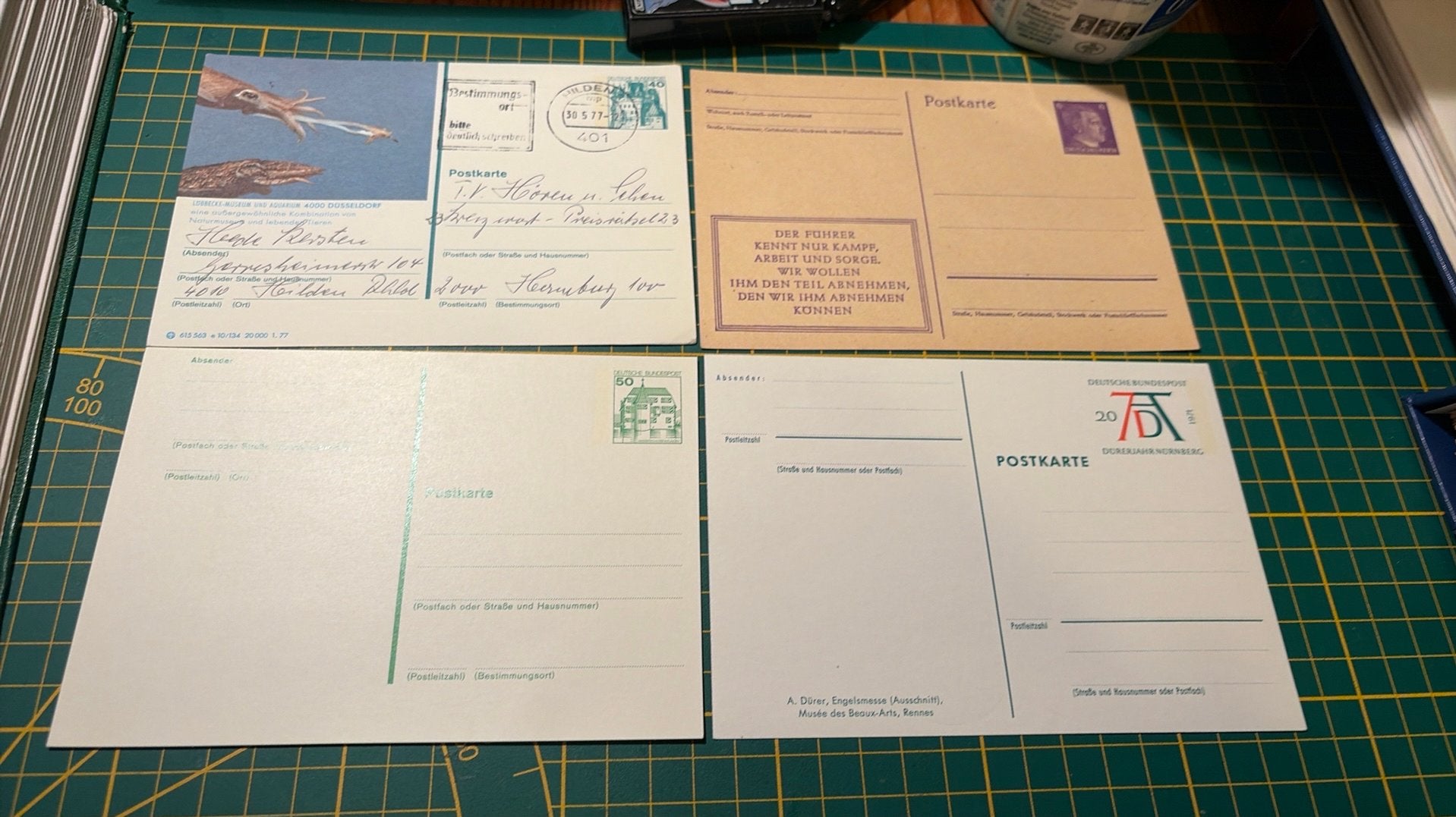 4 oude briefkaarten Duitsland gratis, Postzegels en Munten, Verzenden, Envelop