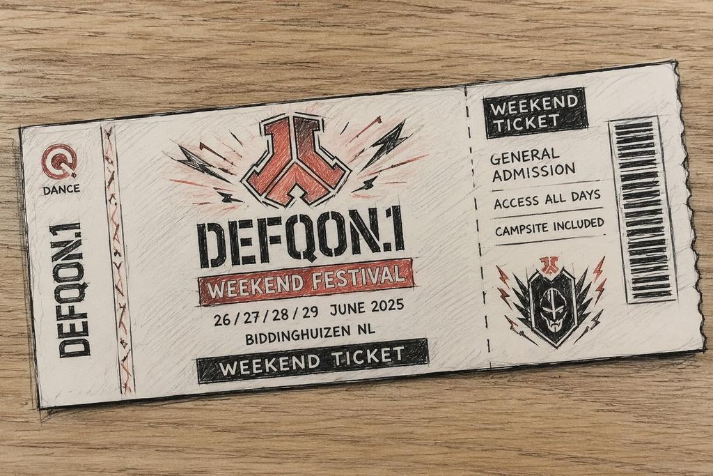 Weekend ticket Defqon.1 2026, Eén persoon, Meerdaags