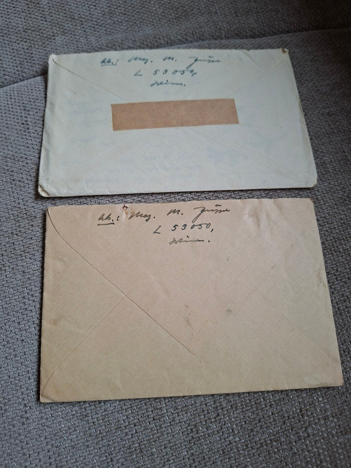 ww2 wo2 Duitse feldpost 2x Flak reparatie afdeling, Verzamelen, Ophalen of Verzenden, Duitsland