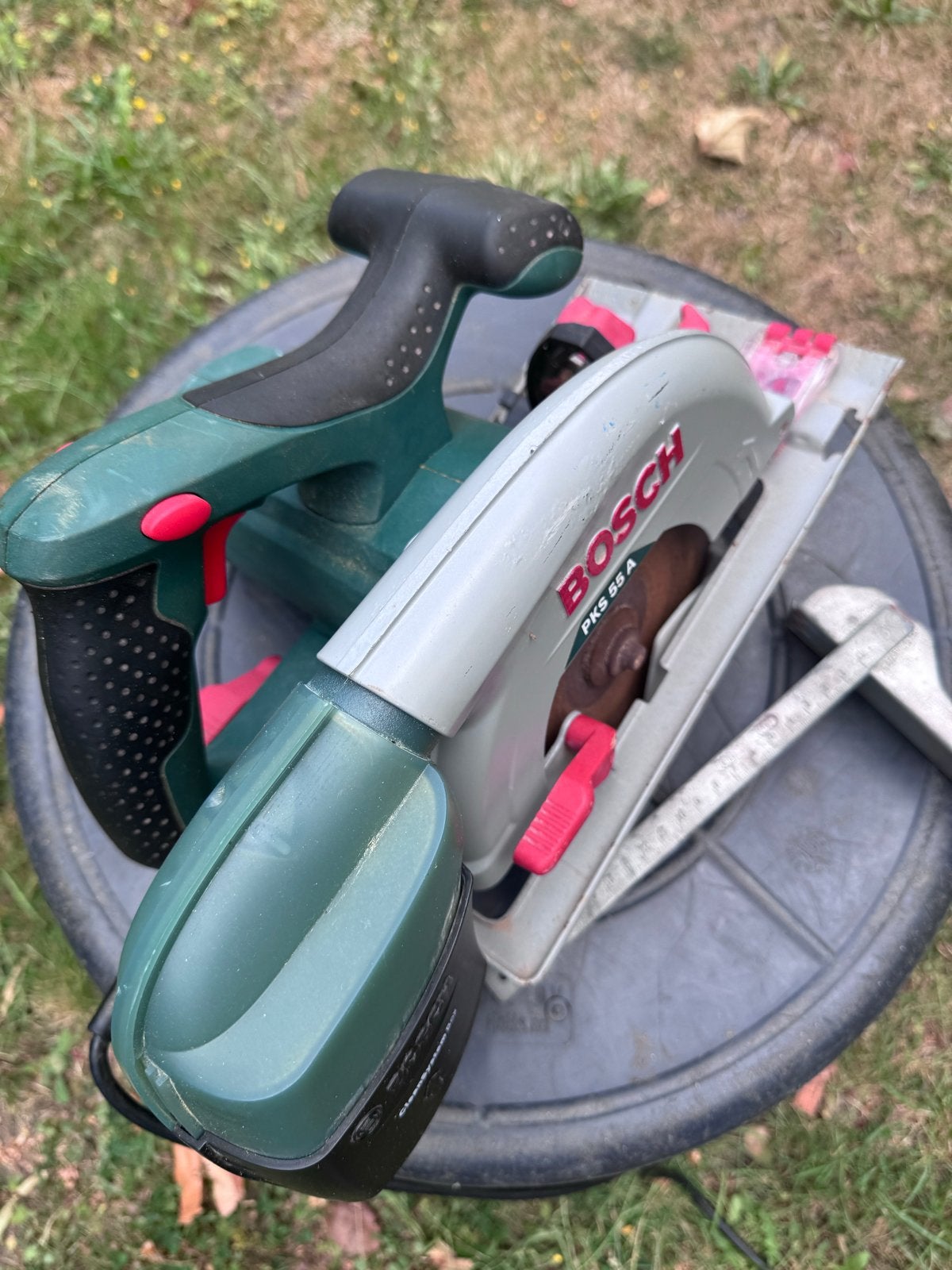 Bosch PKS 55 A Cirkelzaag - Krachtig en Betrouwbaar, Ophalen of Verzenden, Gebruikt, Cirkelzaag
