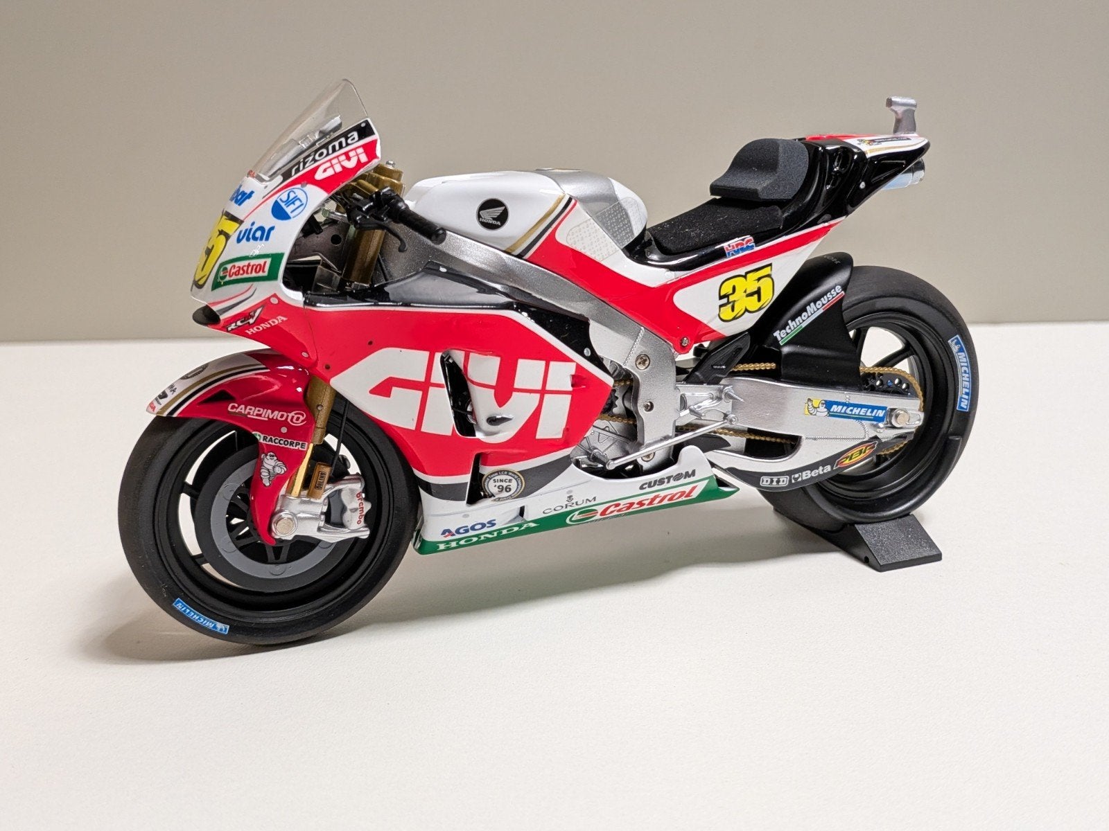Minichamps: Honda RC213V - Cal Crutchlow - MotoGP 2016, Ophalen of Verzenden, Zo goed als nieuw, 1:9 t/m 1:12, Motor