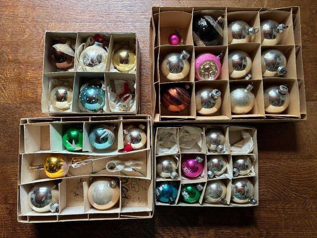 Vintage piek en kerstballen, Ophalen, Gebruikt