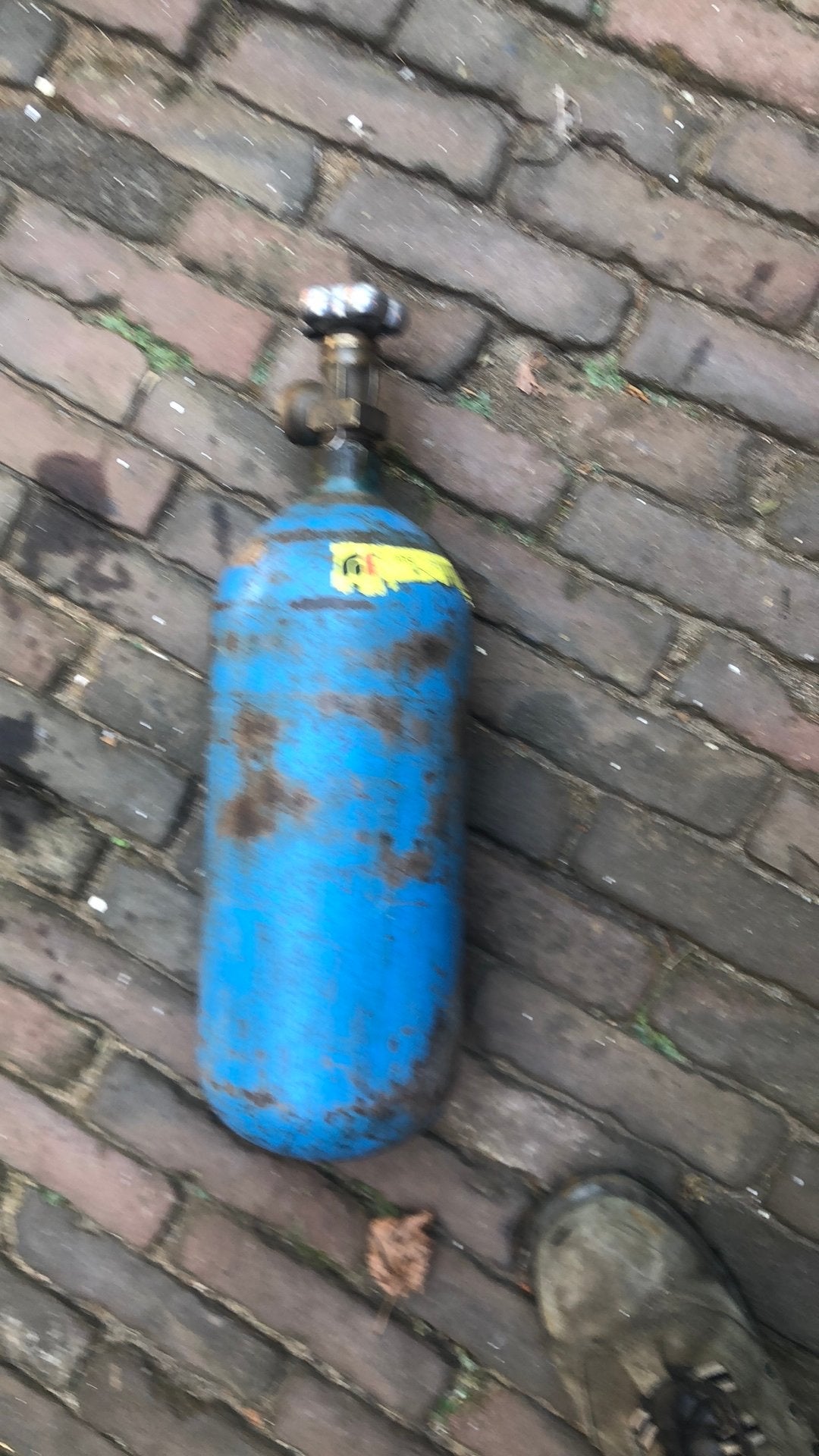 Zuurstoffles 4 liter autogeen lassen, Ophalen of Verzenden, Zo goed als nieuw