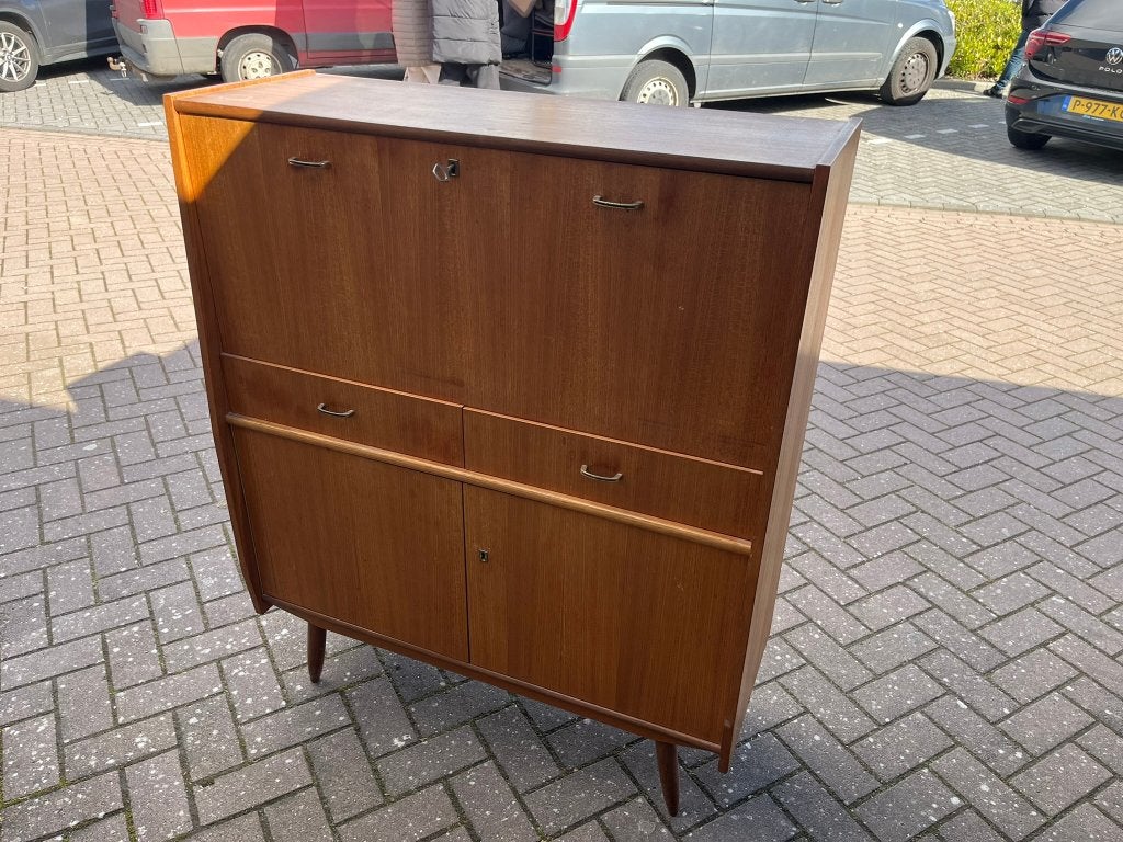 Secretaire Vintage Jaren '60 of '70, Huis en Inrichting, Kasten | Secretaires, Ophalen, Gebruikt