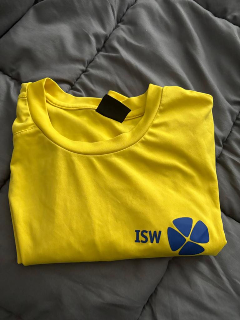 Stanno ISW T-shirt Maat M Geel voor BSM, Ophalen, Zo goed als nieuw, Maat 48/50 (M), Geel