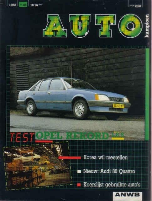 Autokampioen 49 1982 : Audi 80 Quattro - Opel Rekord 1.8S, Ophalen of Verzenden, Gelezen, Algemeen