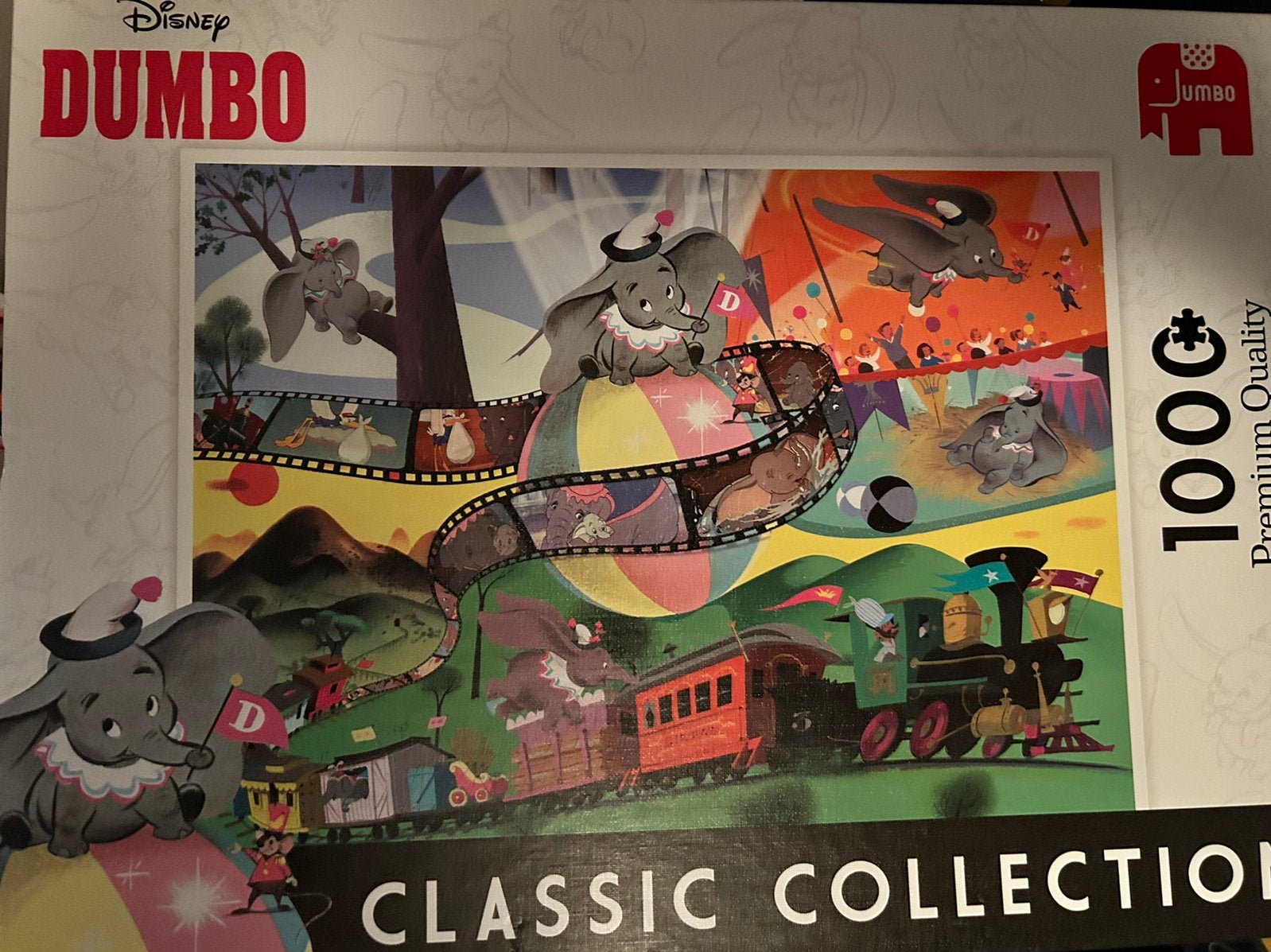 Disney classic collection puzzel dumbo, Ophalen, 500 t/m 1500 stukjes, Zo goed als nieuw, Legpuzzel