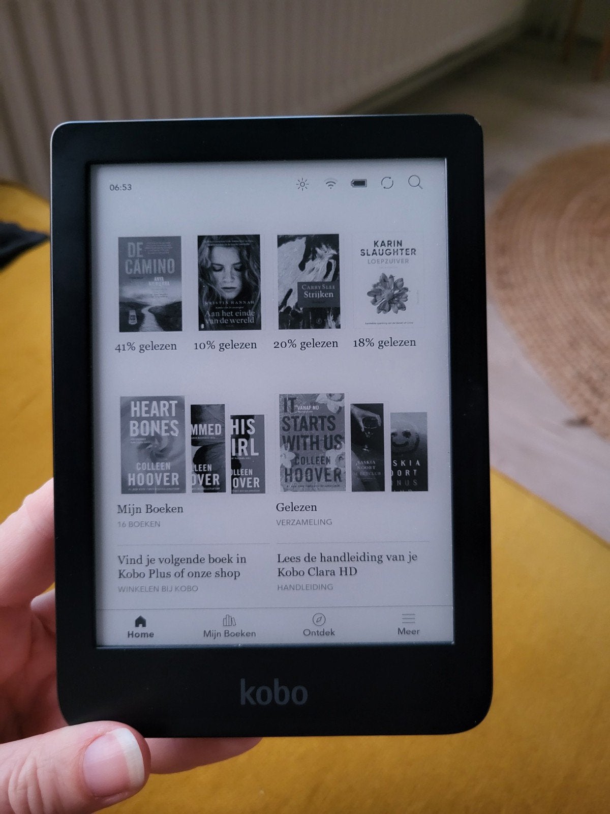 Defecte Kobo Clara N249 ereader, Computers en Software, E-readers, Ophalen, Touchscreen