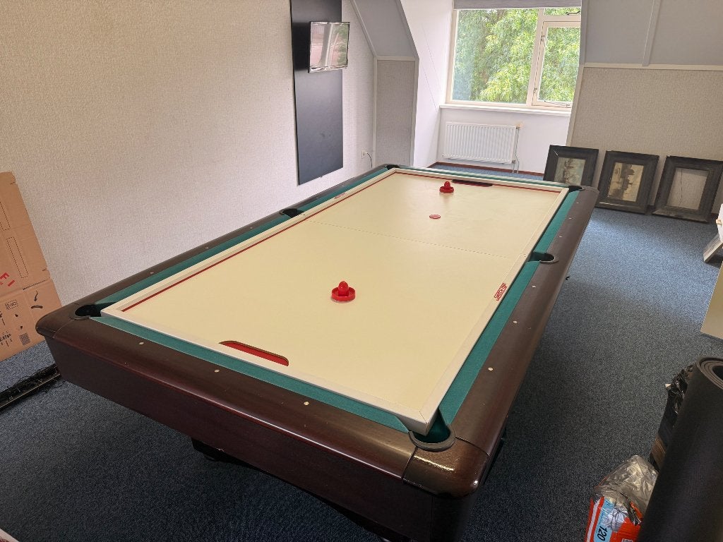 Dubbelzijdige Inlegplaat airhockey, tafel tennis pool tafel, Sport en Fitness, Ophalen, Gebruikt, Overige typen