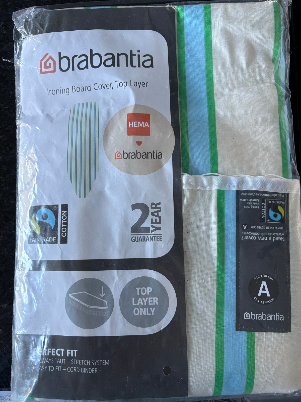 Brabantia Strijkplankovertrek - Nieuw - HEMA Fairtrade, Ophalen of Verzenden, Nieuw