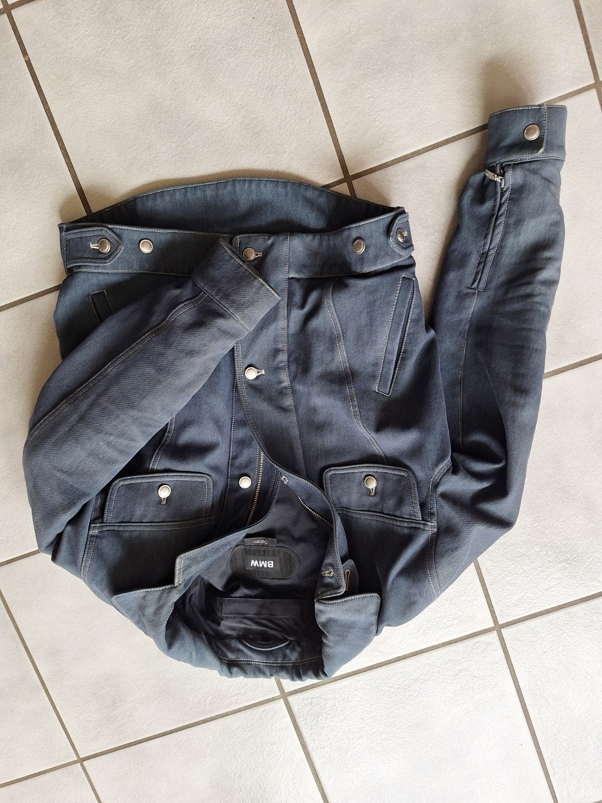 BMW Denim Motorjas .maat xs s.- Stijlvol en Beschermend, Ophalen of Verzenden, Tweedehands, Jas | textiel