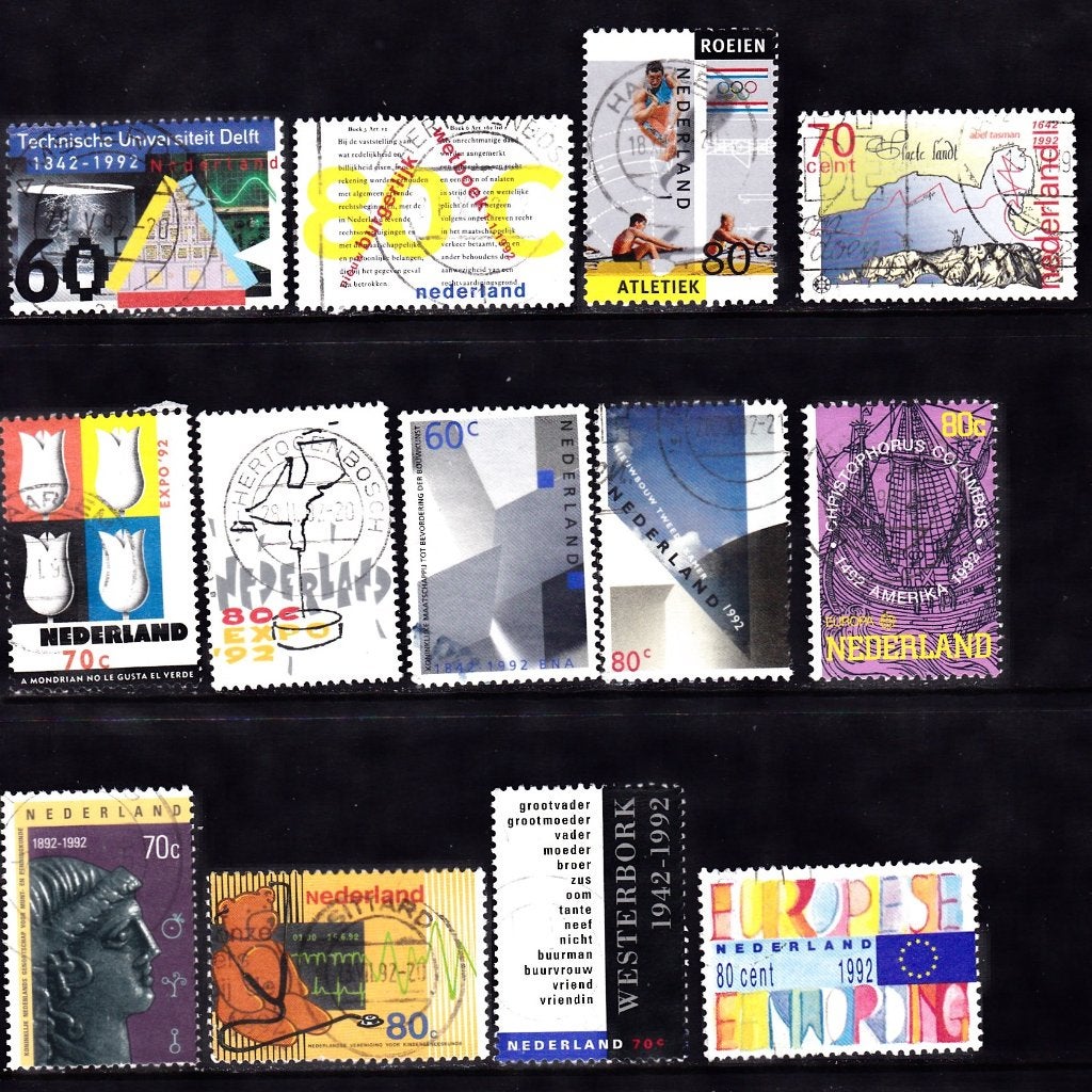 Nederland zegels uit 1992 gestempeld, Verzenden, Na 1940, Gestempeld