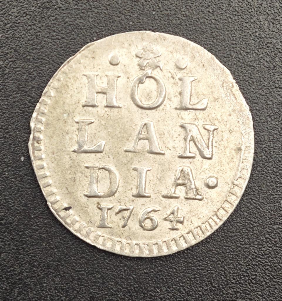 1764 Bezemstuiver Holland, Vóór koninkrijk, Verzenden, Zilver, Overige waardes