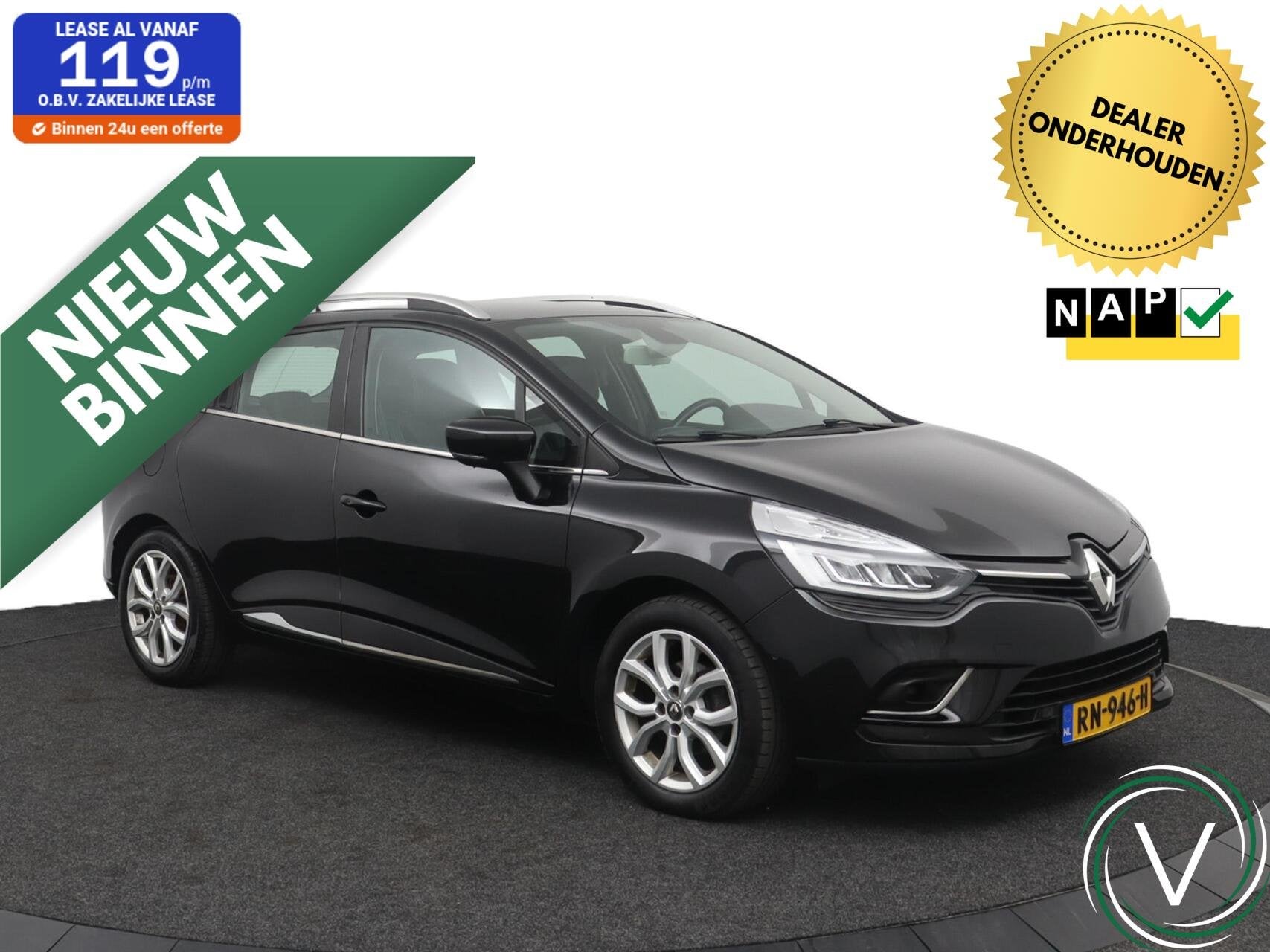 Renault Clio Estate 1.2 TCe Intens|Trekhaak|Dealer Ond|NAP, Voorwielaandrijving, Gebruikt, 4 cilinders, Met garantie (alle)