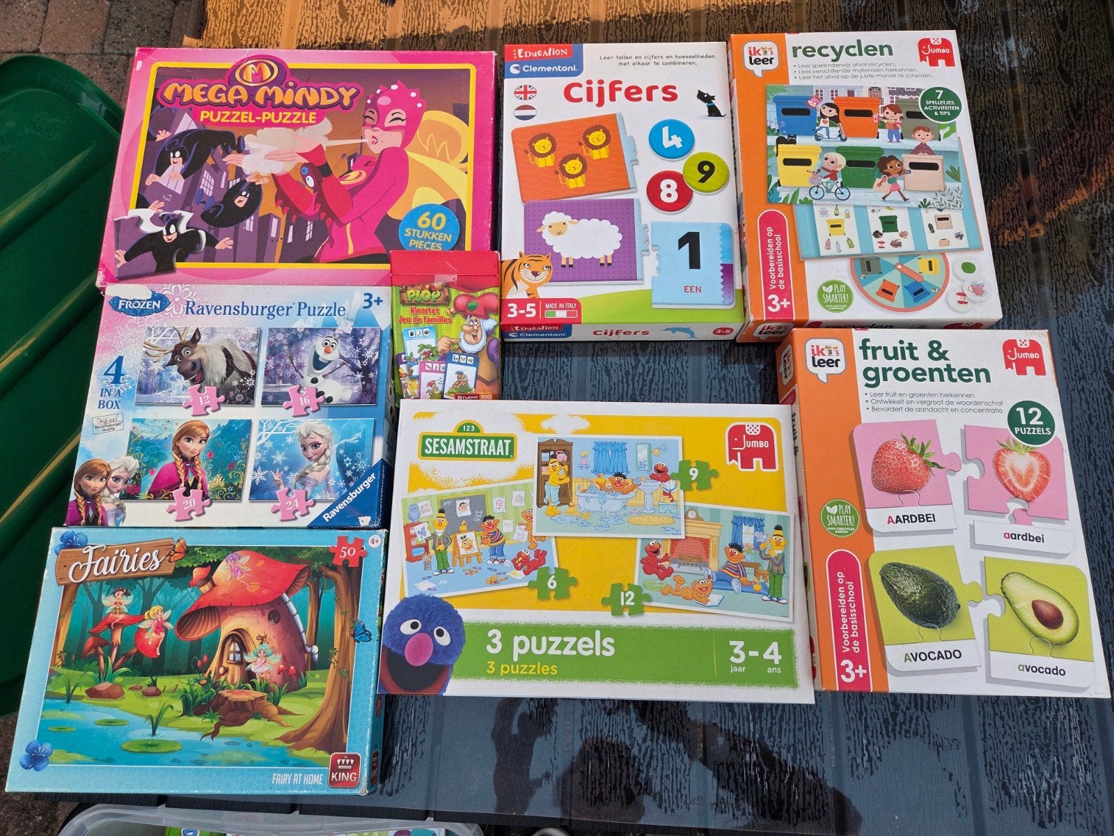 Diverse puzzels en leerspellen voor kinderen, Ophalen, Meer dan 50 stukjes, Gebruikt, 2 tot 4 jaar