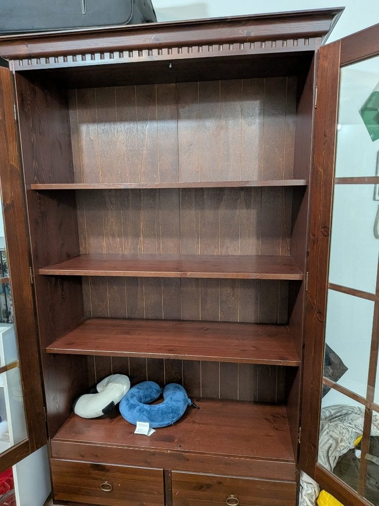 Wooden cabinet, Ophalen, 50 tot 100 cm, Zo goed als nieuw, 150 tot 200 cm