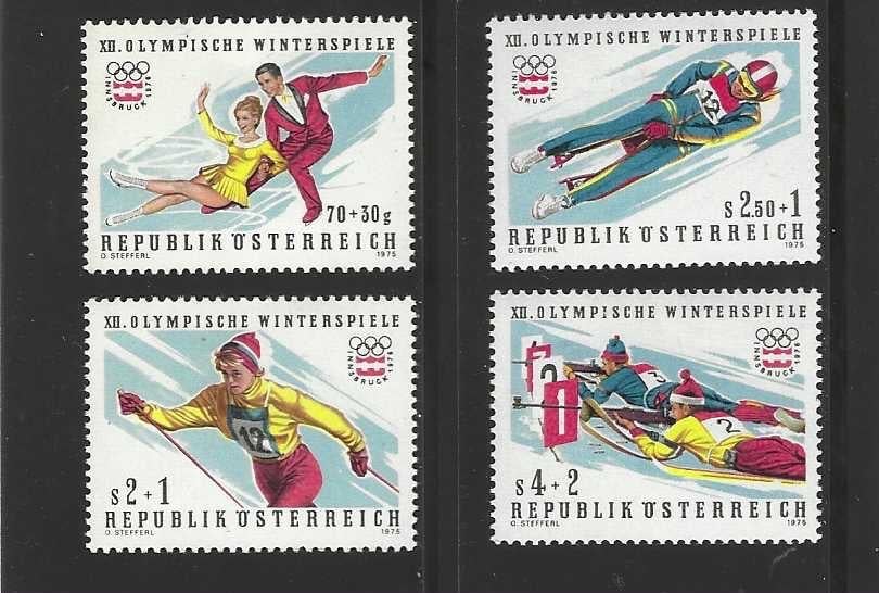 Oostenrijk 1499-1502 wintersporten activiteiten1976 postfris, Verzenden, Postfris, Sport