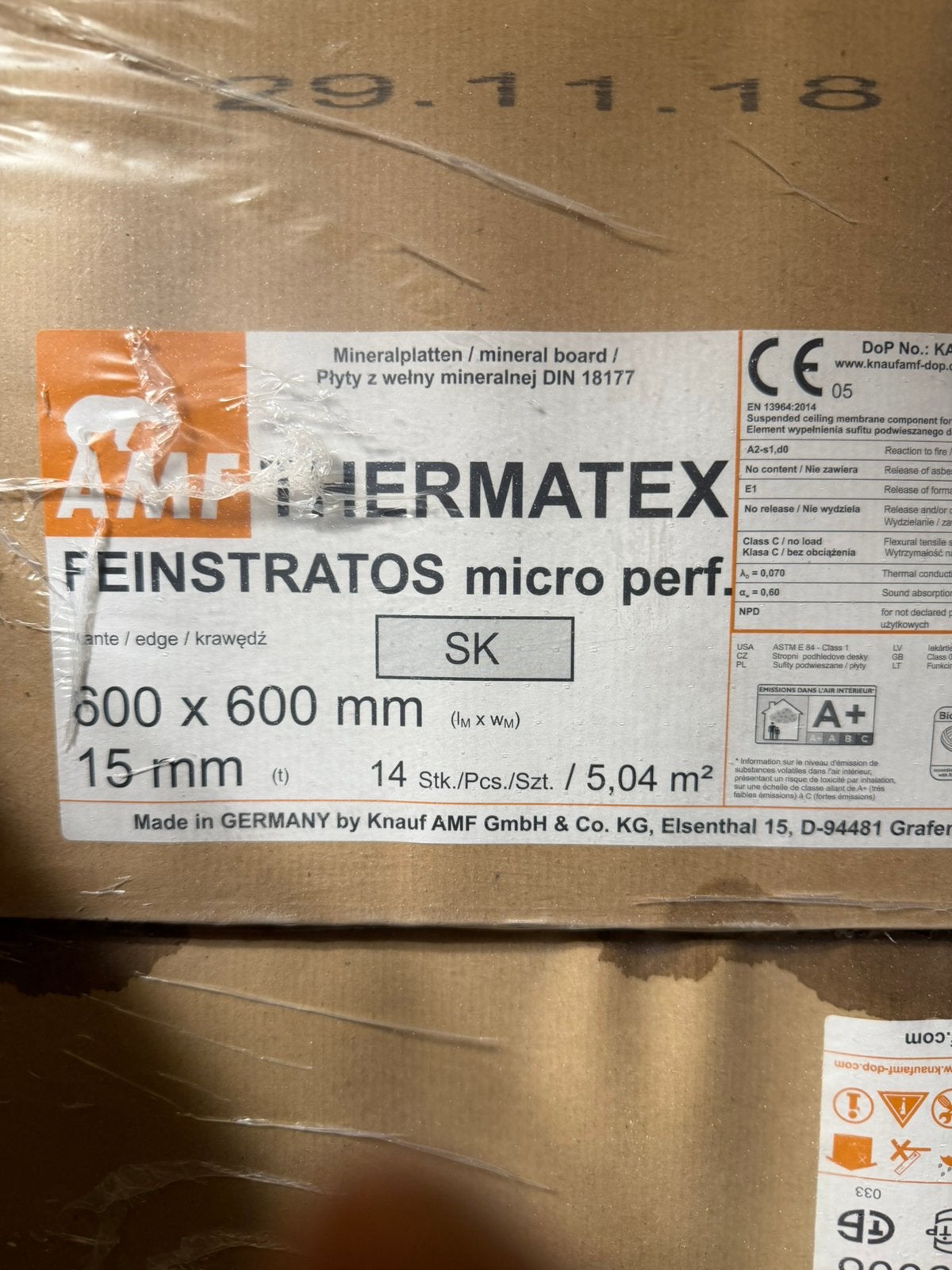 thermatex of Armstrong Plafondplaten systeemplafond platen, Doe-het-zelf en Verbouw, Platen en Panelen, Ophalen, Nieuw, Overige materialen