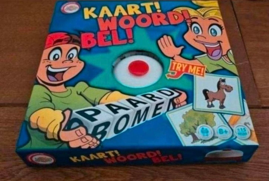 Kaart! Woord! Bel! - 2-4 spelers - Z.g.a.n.- Ook Verzenden!, Hobby en Vrije tijd, Een of twee spelers, Ophalen, Zo goed als nieuw