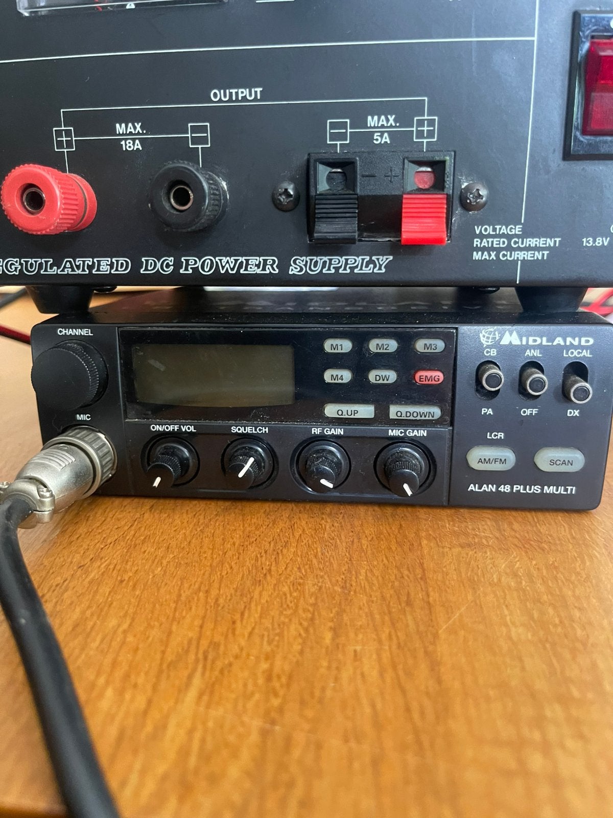 27 mhz setje midlandvoeding 18A versterker Zitagi, Ophalen of Verzenden, Gebruikt, Zender en Ontvanger