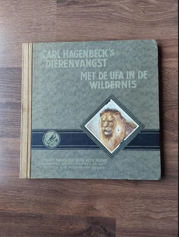 Carl Hagenbeck's Dierenvangst uit 1930- UFA in de Wildernis, Boeken, Prentenboeken en Plaatjesalbums, Gelezen, Plaatjesalbum, Ophalen of Verzenden