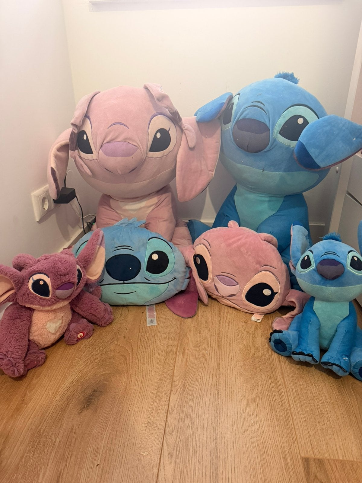 Stitch knuffels - groot en klein, Gebruikt, Overige typen, Ophalen of Verzenden, Middelgroot (20 tot 80 cm)