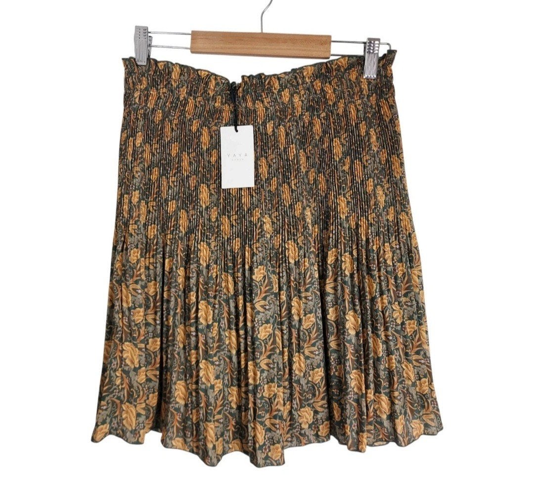 Yaya Chocolate Dessin Rok Maat 42 Nieuw!, Kleding | Dames, Rokken, Bruin, Verzenden, Maat 42/44 (L), Nieuw