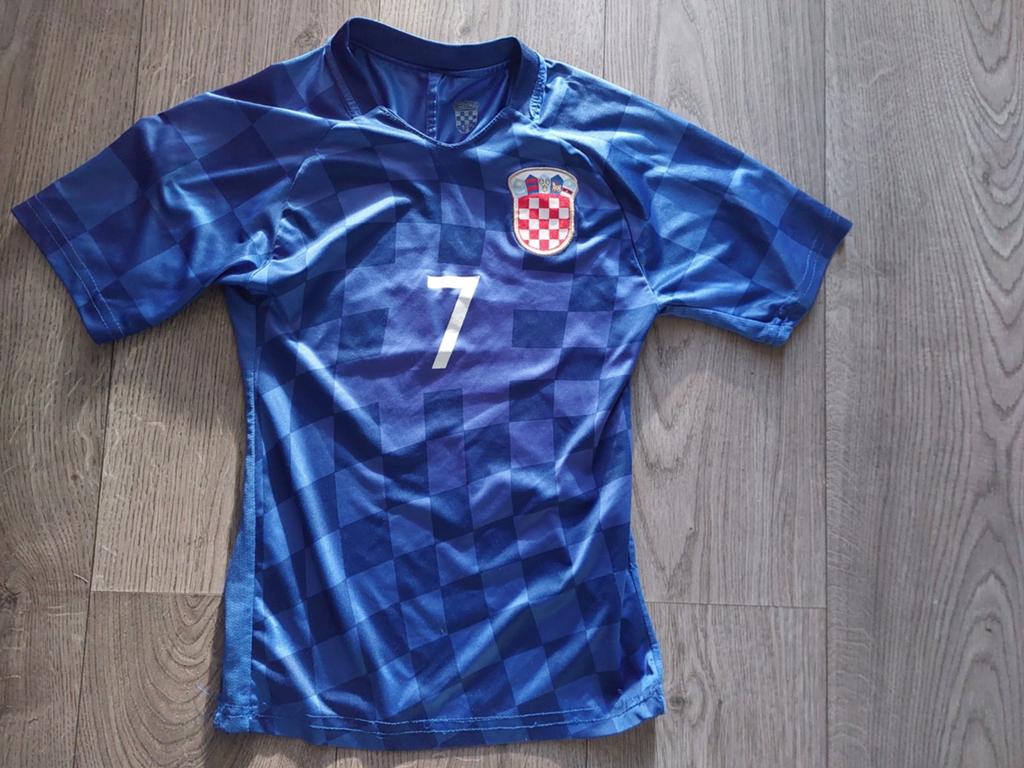 Vintage Kroatië Rakitic #7 voetbalshirt - maat 140, Gebruikt, Jongen of Meisje, Sport- of Zwemkleding, Ophalen of Verzenden