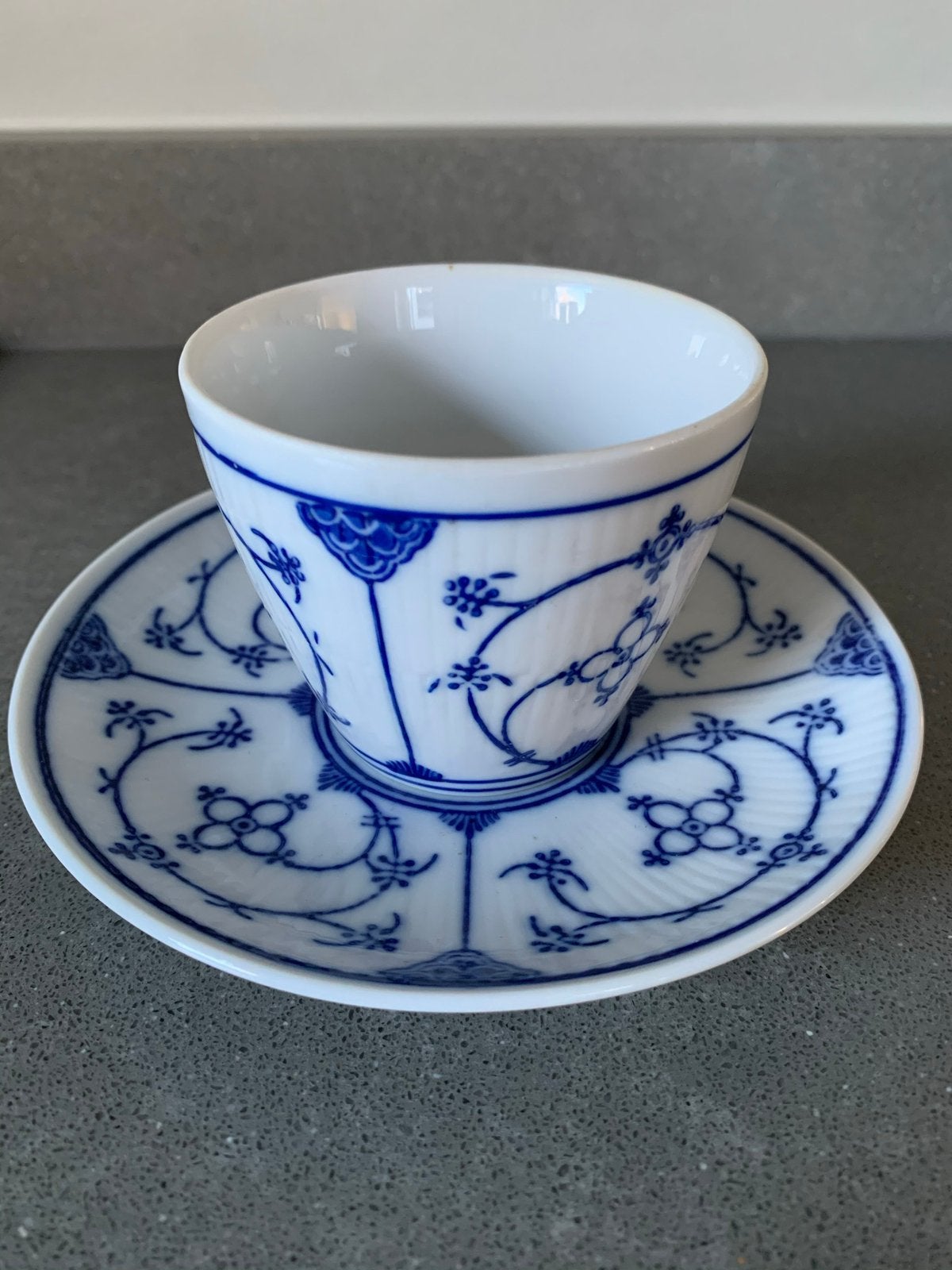Mooie vintage kop en schotel blau saks (jäger), Ophalen of Verzenden
