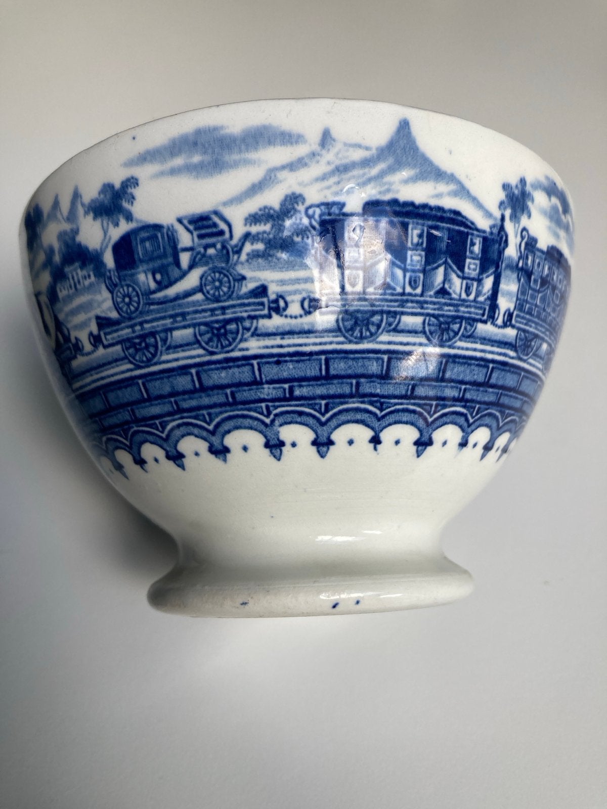 Antieke Petrus Regout & Co. Spoorlijn Kom, 1848, Antiek en Kunst, Ophalen of Verzenden